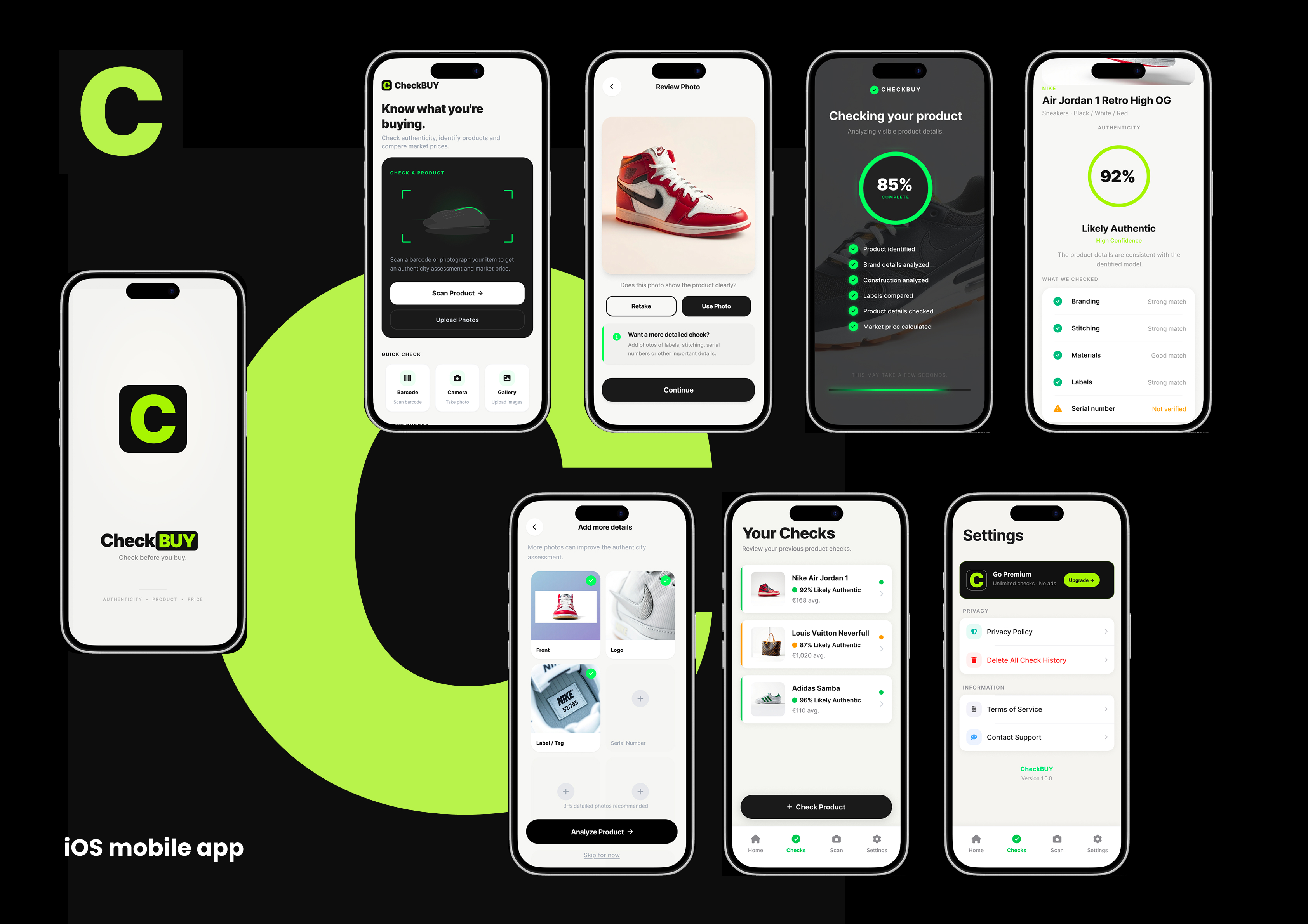 CheckBUY | Shopping — Scan a product, check its estimated authenticity, identify key details, and see its average online price — all in one simple check.